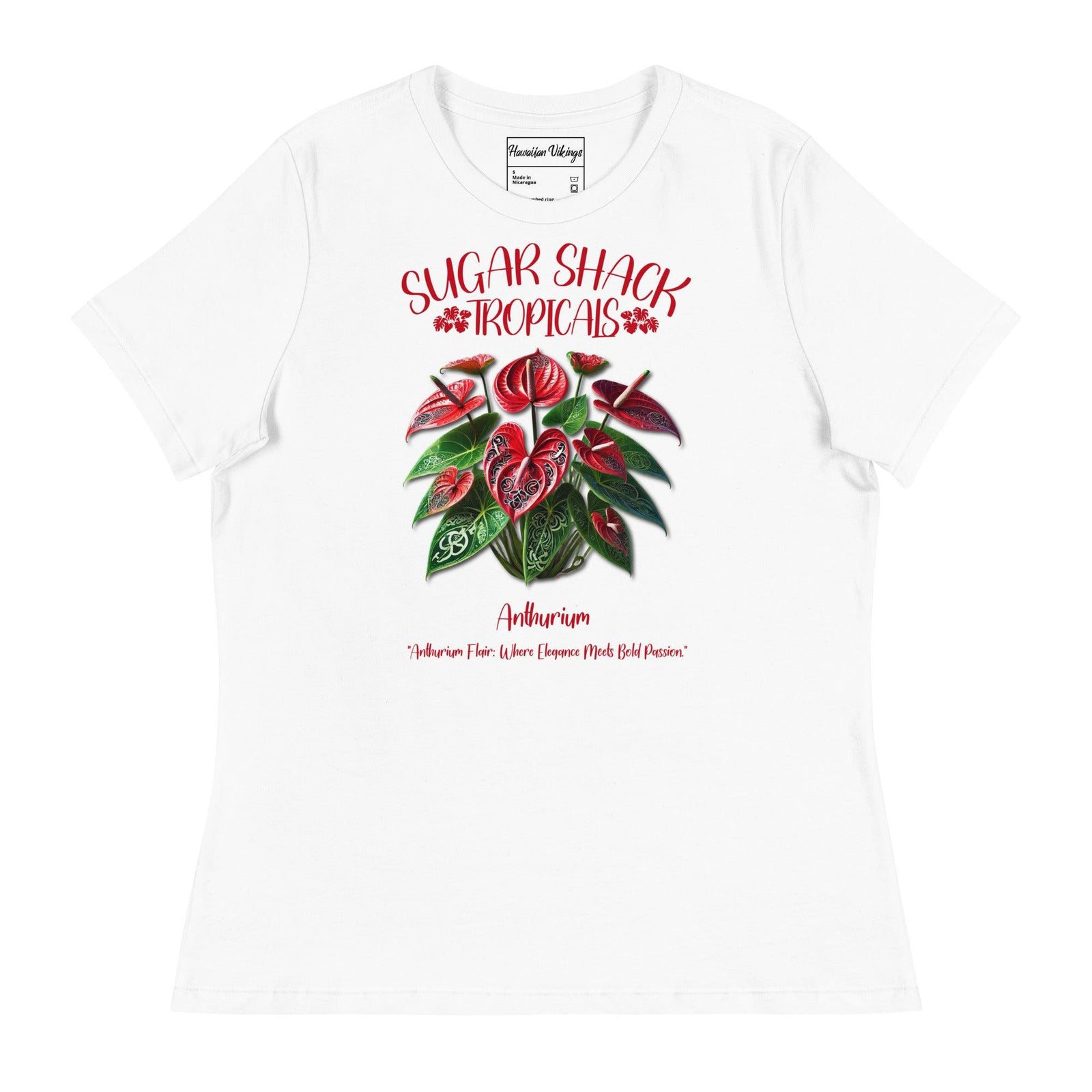 Anthurium Women's Relaxed T-Shirt - Hawaiian Vikings