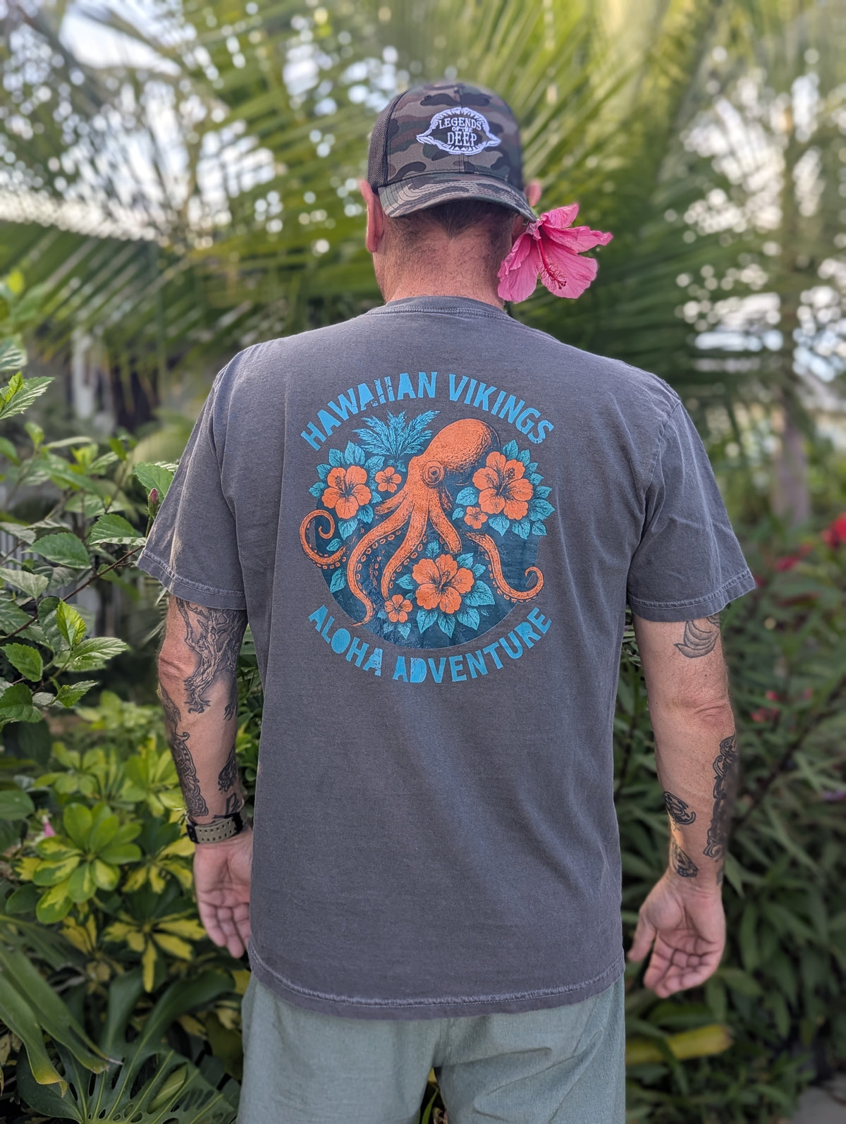 Hibiscus Depths Short-Sleeve Unisex T-Shirt