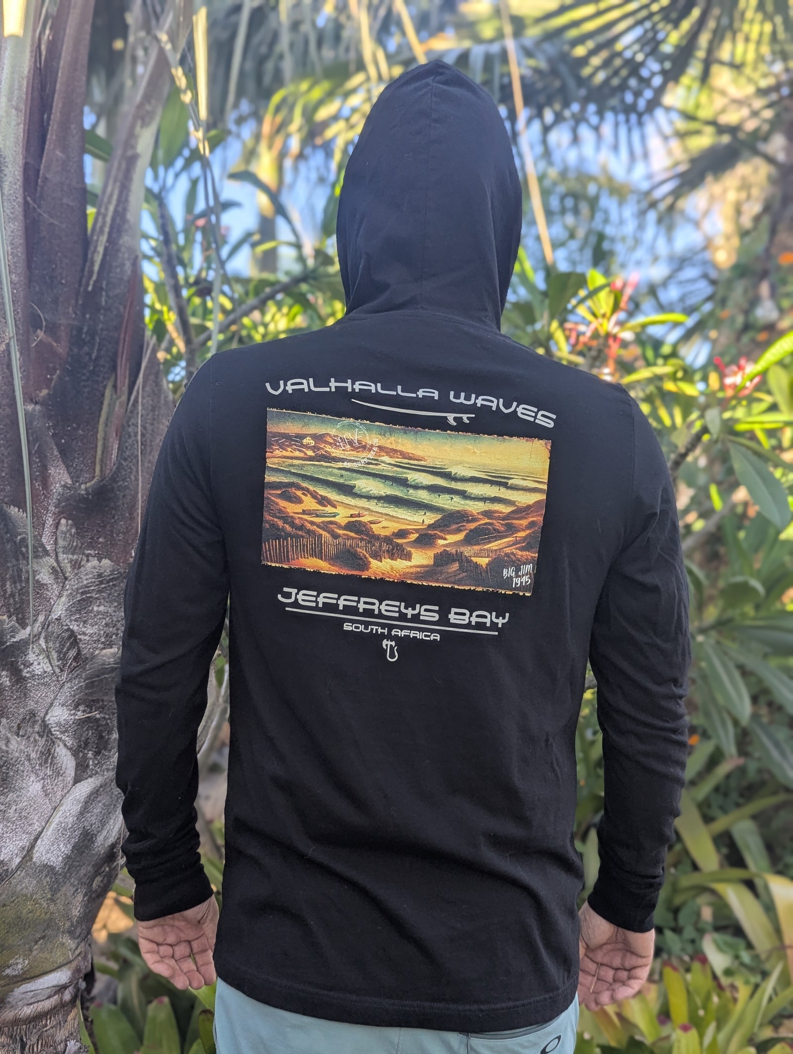 Jeffreys Bay Vintage Postcard Hooded T-Shirt