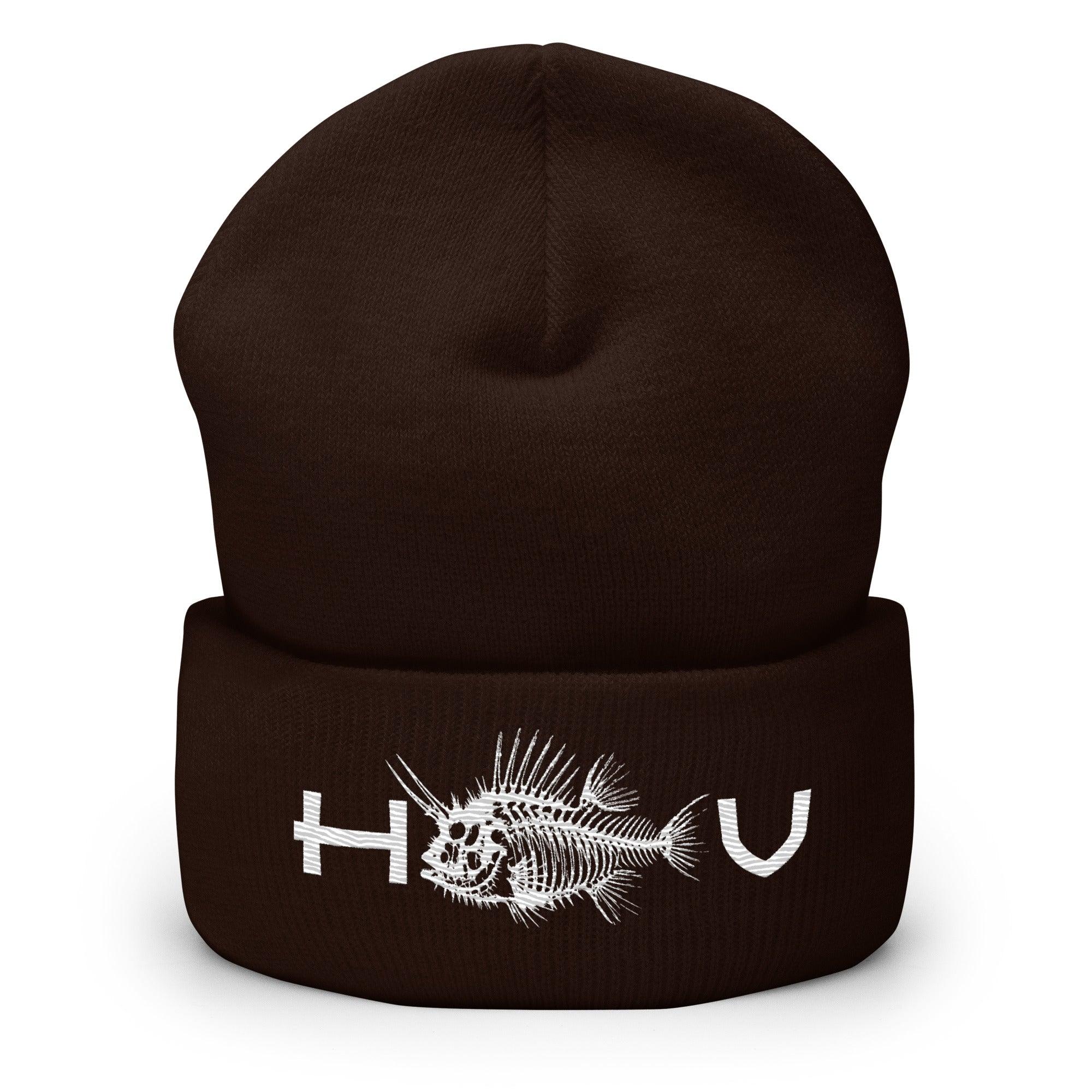 Thornback Cowfish Cuffed Beanie - Hawaiian Vikings