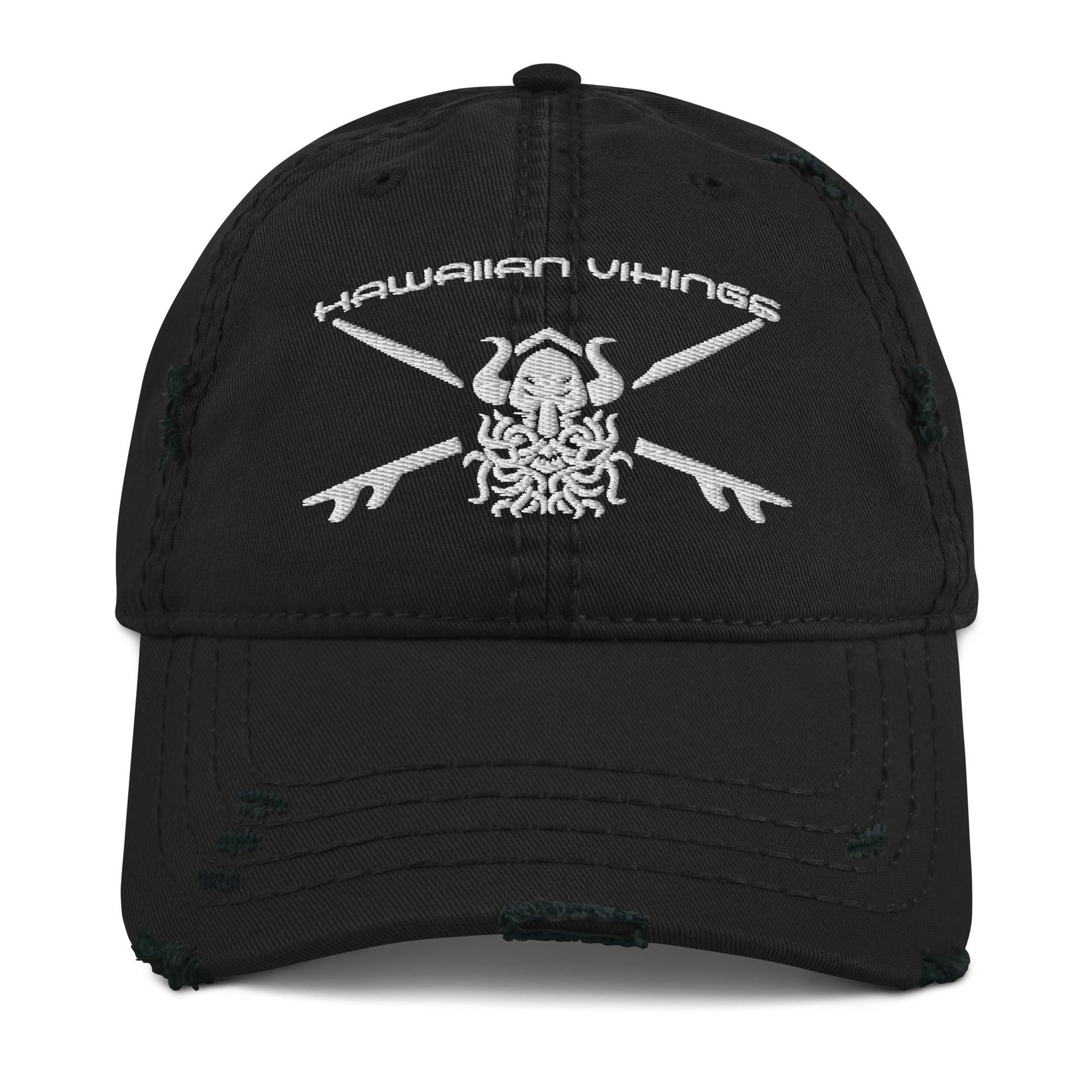 Valhalla Waves Distressed Dad Hat - Hawaiian Vikings