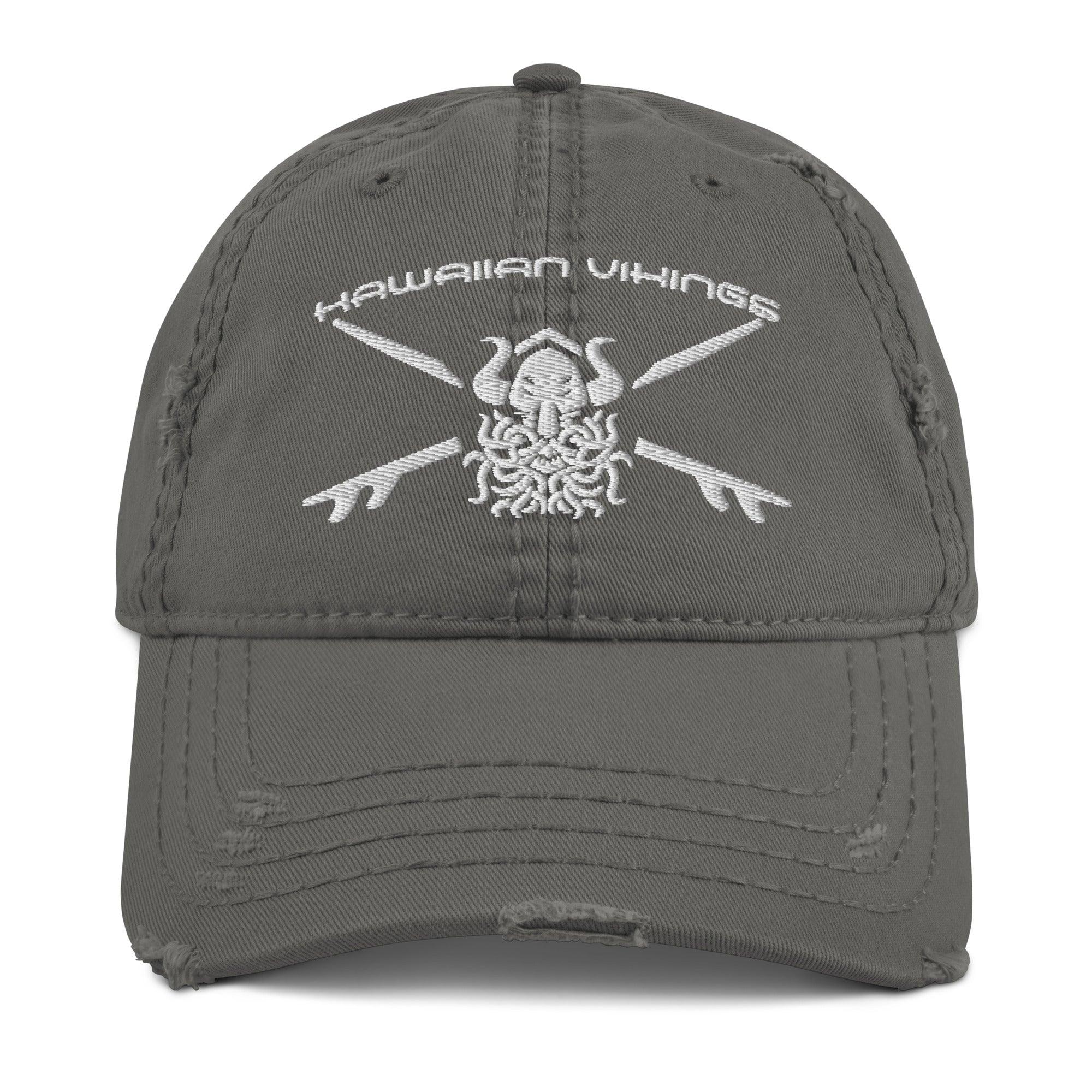 Valhalla Waves Distressed Dad Hat - Hawaiian Vikings