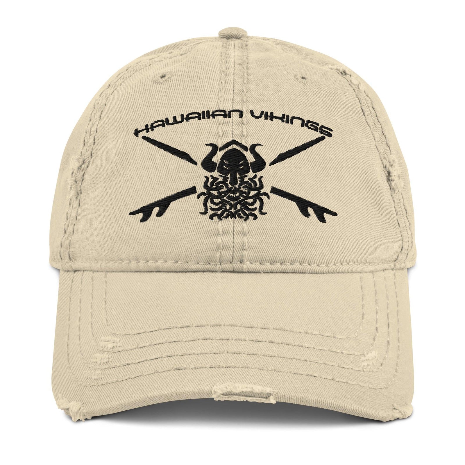 Valhalla Waves Distressed Dad Hat - Hawaiian Vikings