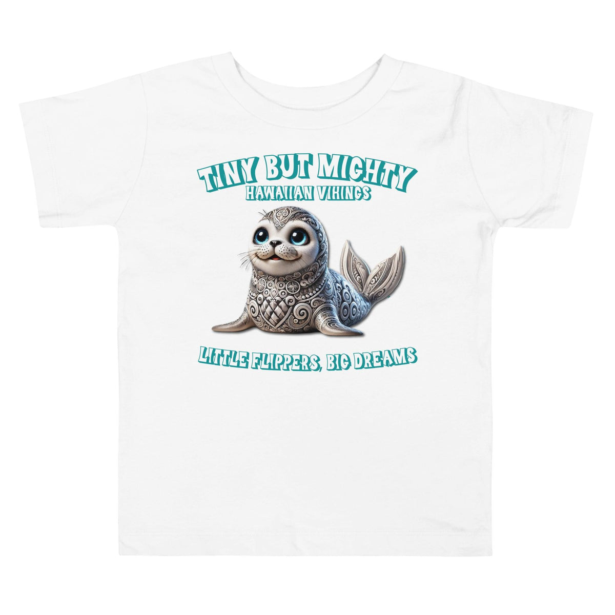 Little Flippers, Big Dreams Toddler Short Sleeve Tee - Hawaiian Vikings