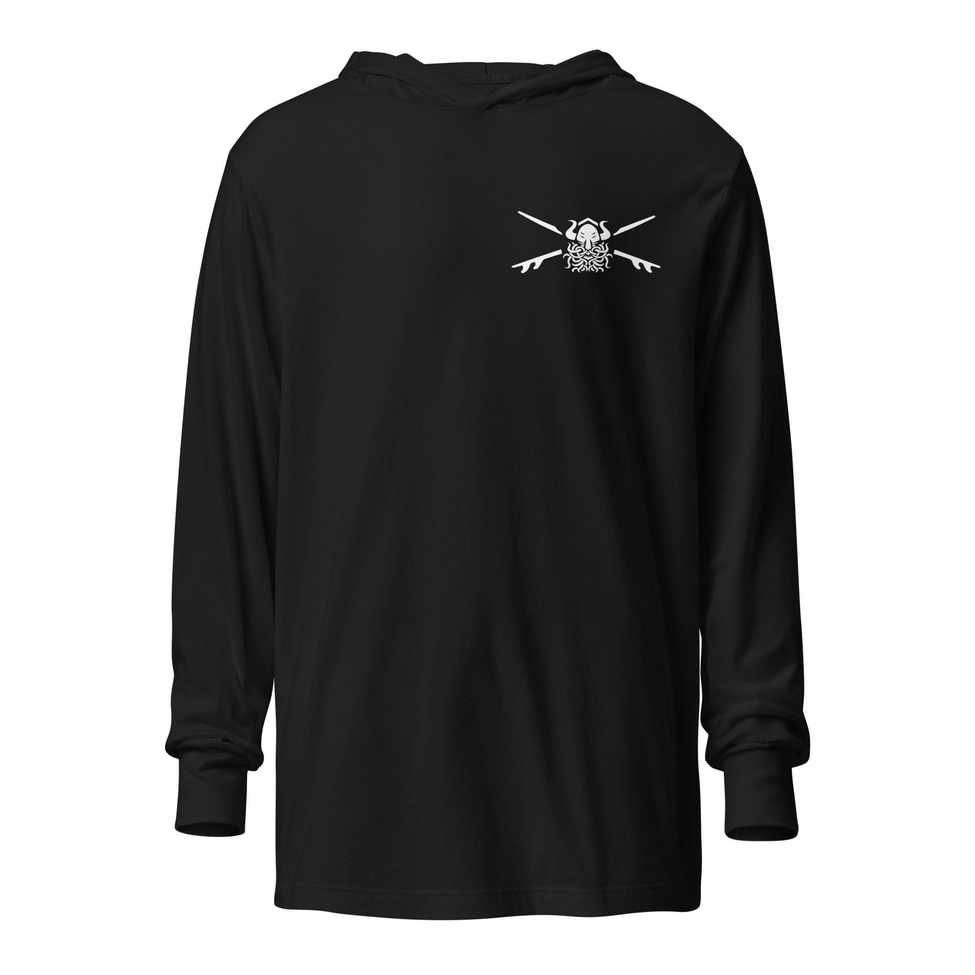 Waimea Bay Beach Vintage Postcard Hooded T-Shirt - Hawaiian Vikings