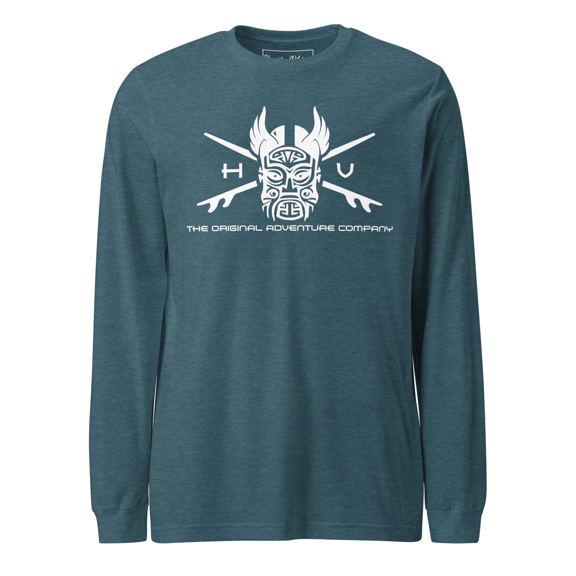 Totem Mask Long Sleeve Tee - Hawaiian Vikings