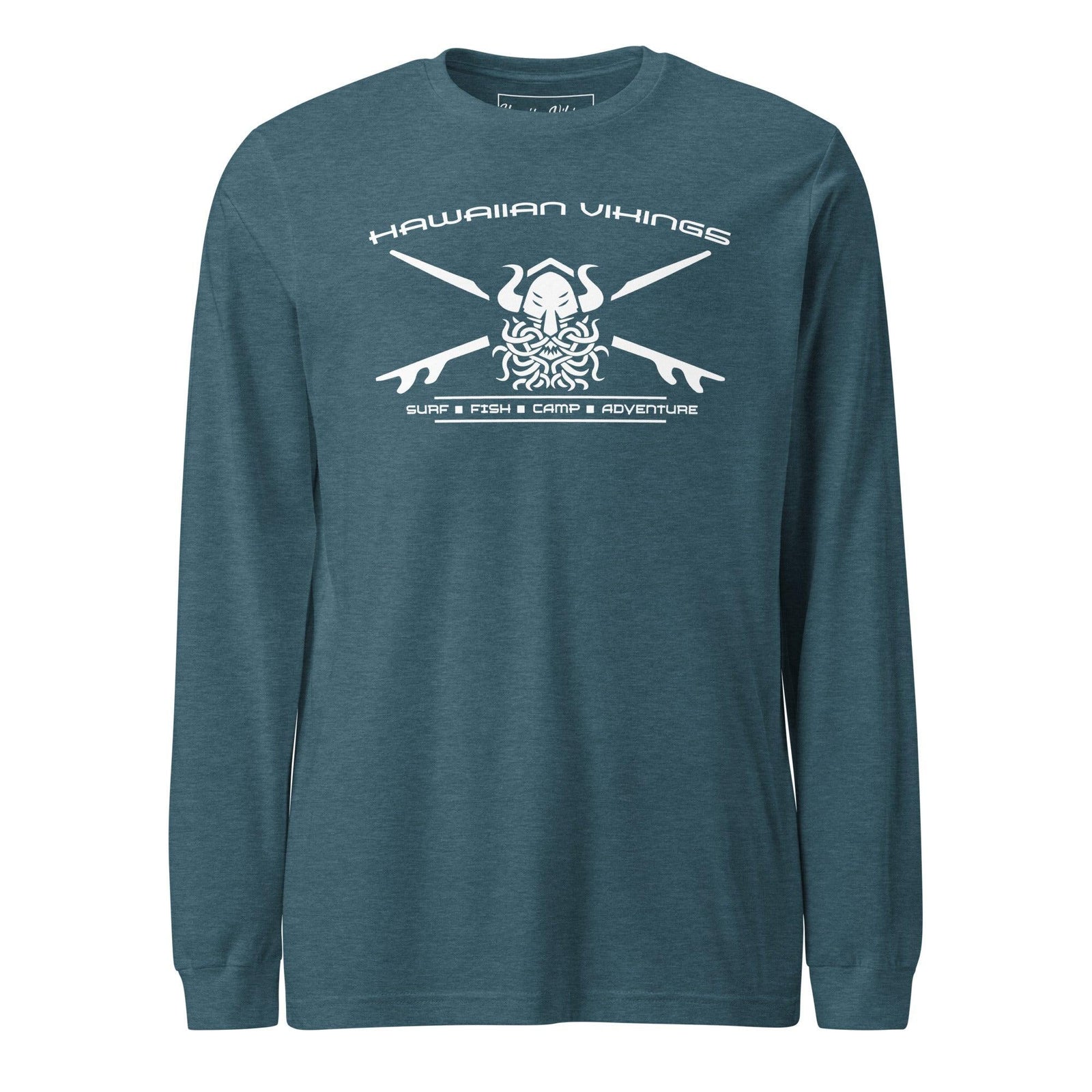 Viking Helm Long Sleeve Tee - Hawaiian Vikings