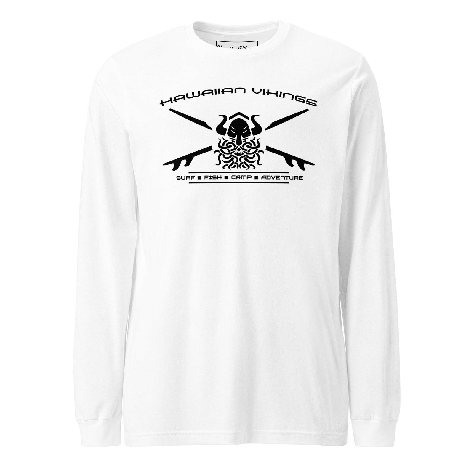 Viking Helm Long Sleeve Tee - Hawaiian Vikings