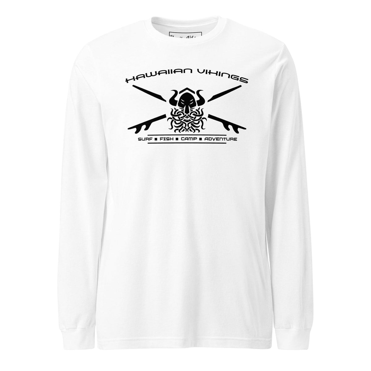 Viking Helm Long Sleeve Tee - Hawaiian Vikings