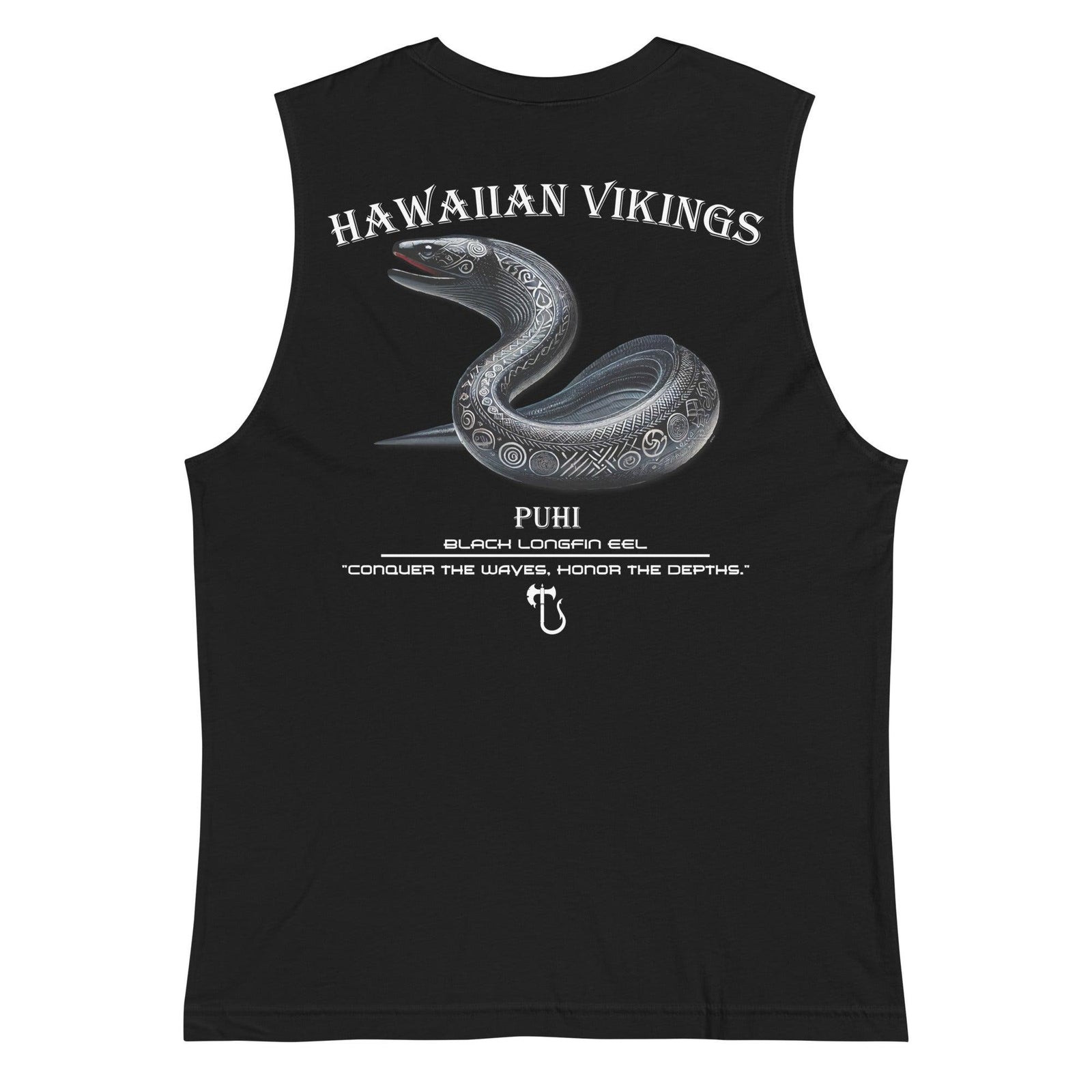Black Longfin Eel Men's Muscle Shirt - Hawaiian Vikings
