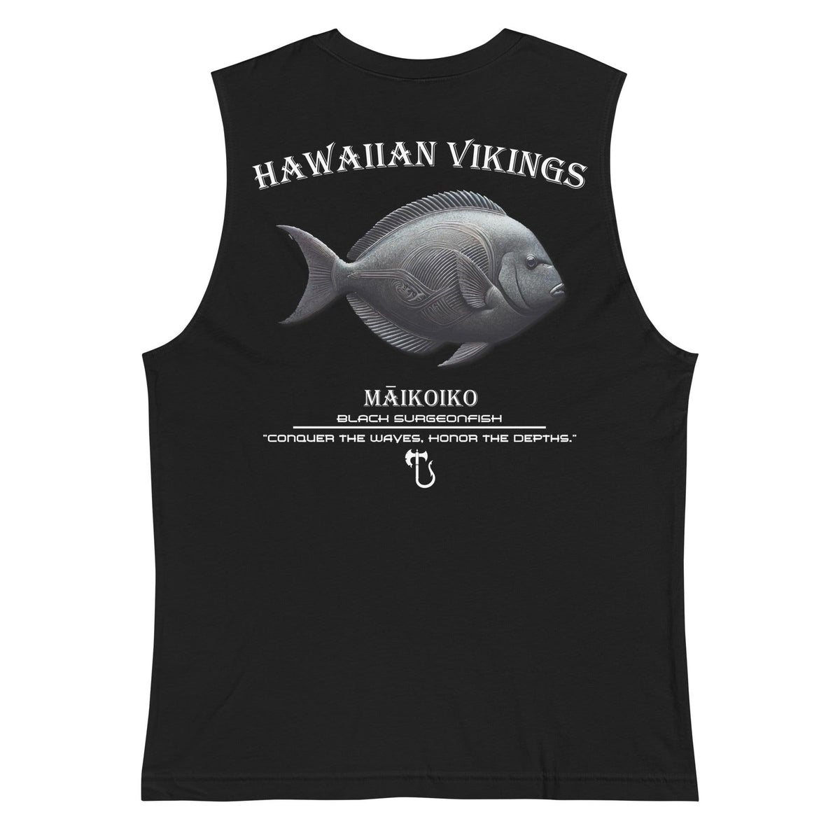Black Surgeonfish Men's Muscle Shirt - Hawaiian Vikings