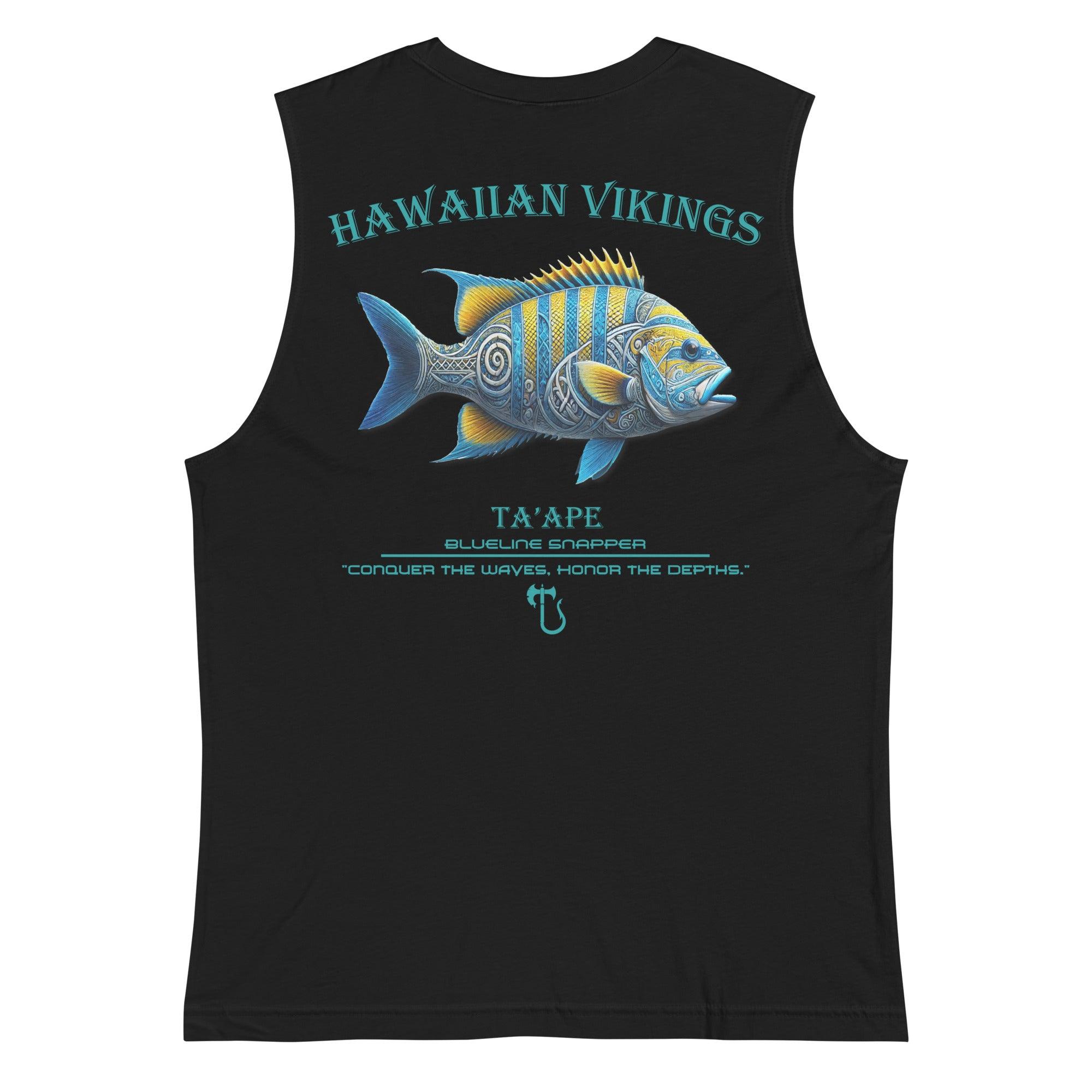 Blueline Snapper Men's Muscle Shirt - Hawaiian Vikings