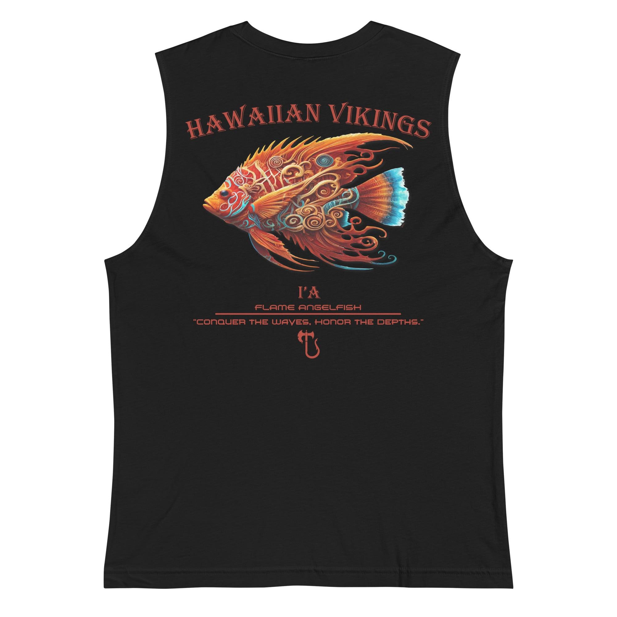 Flame Angelfish Men's Muscle Shirt - Hawaiian Vikings