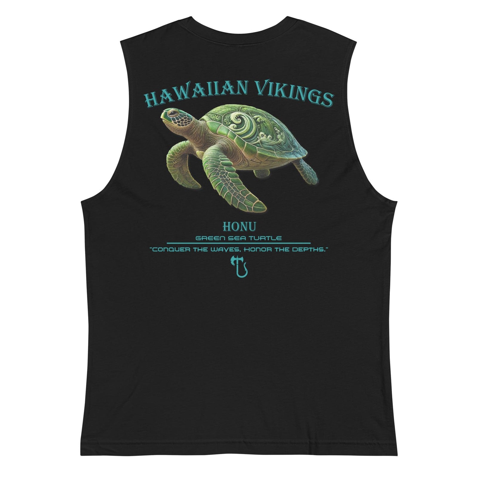 Green Sea Turtle Men's Muscle Shirt - Hawaiian Vikings