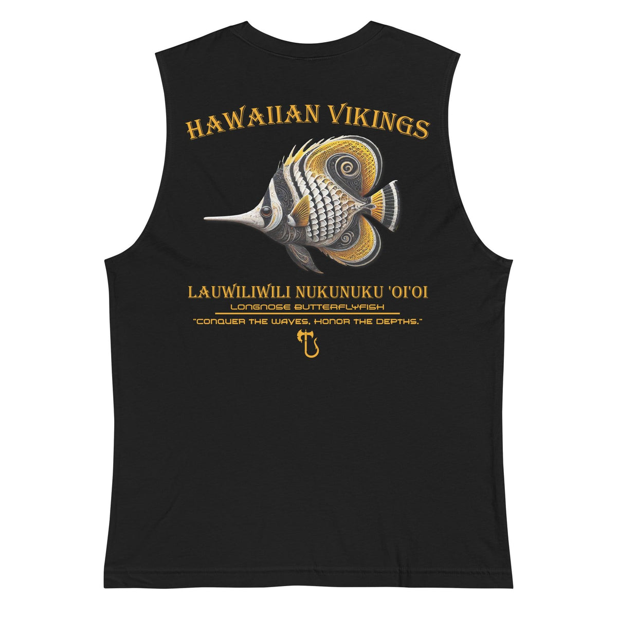 Longnose Butterflyfish Men's Muscle Shirt - Hawaiian Vikings