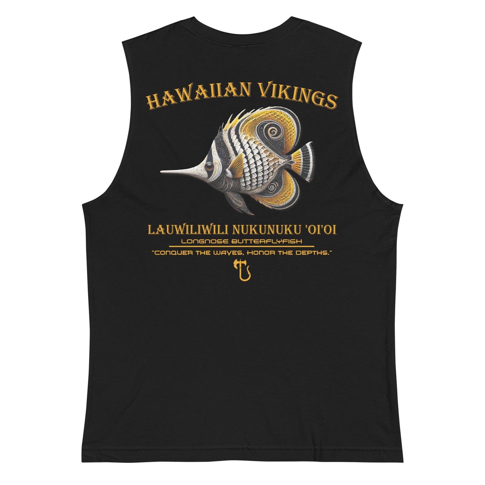 Longnose Butterflyfish Men's Muscle Shirt - Hawaiian Vikings