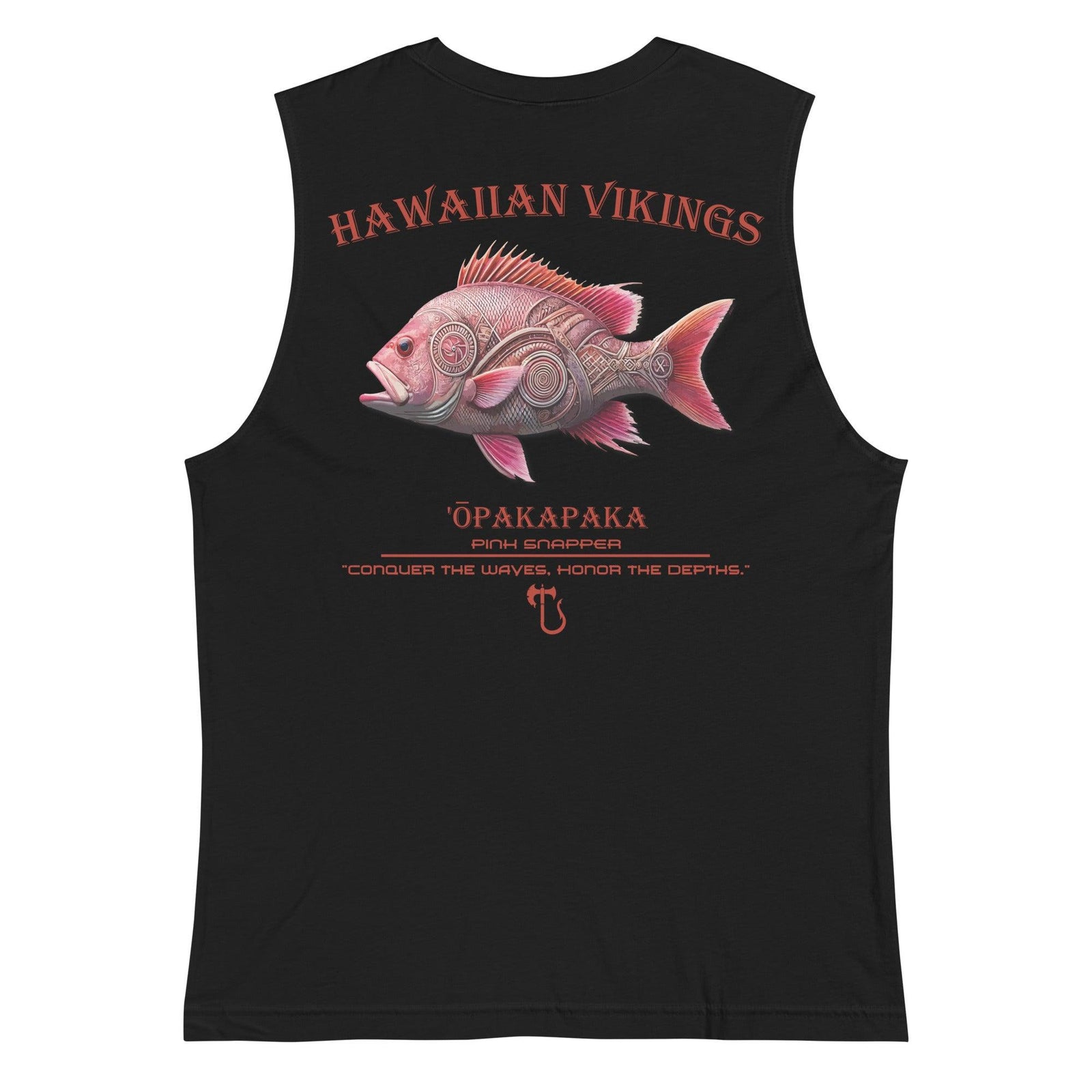 Pacific Pink Snapper Men's Muscle Shirt - Hawaiian Vikings