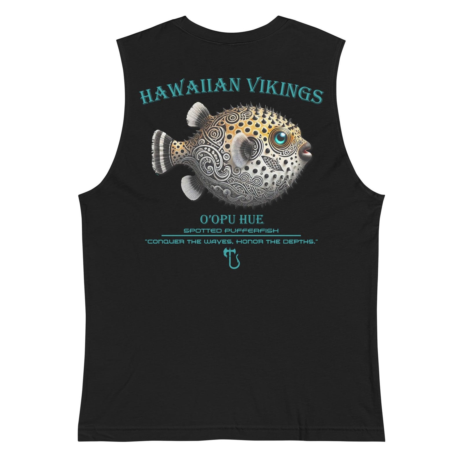 Spotted Pufferfish Men's Muscle Shirt - Hawaiian Vikings