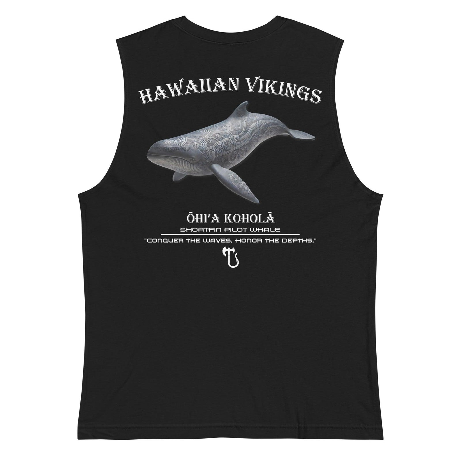 Shortfin Pilot Whale Men's Muscle Shirt - Hawaiian Vikings