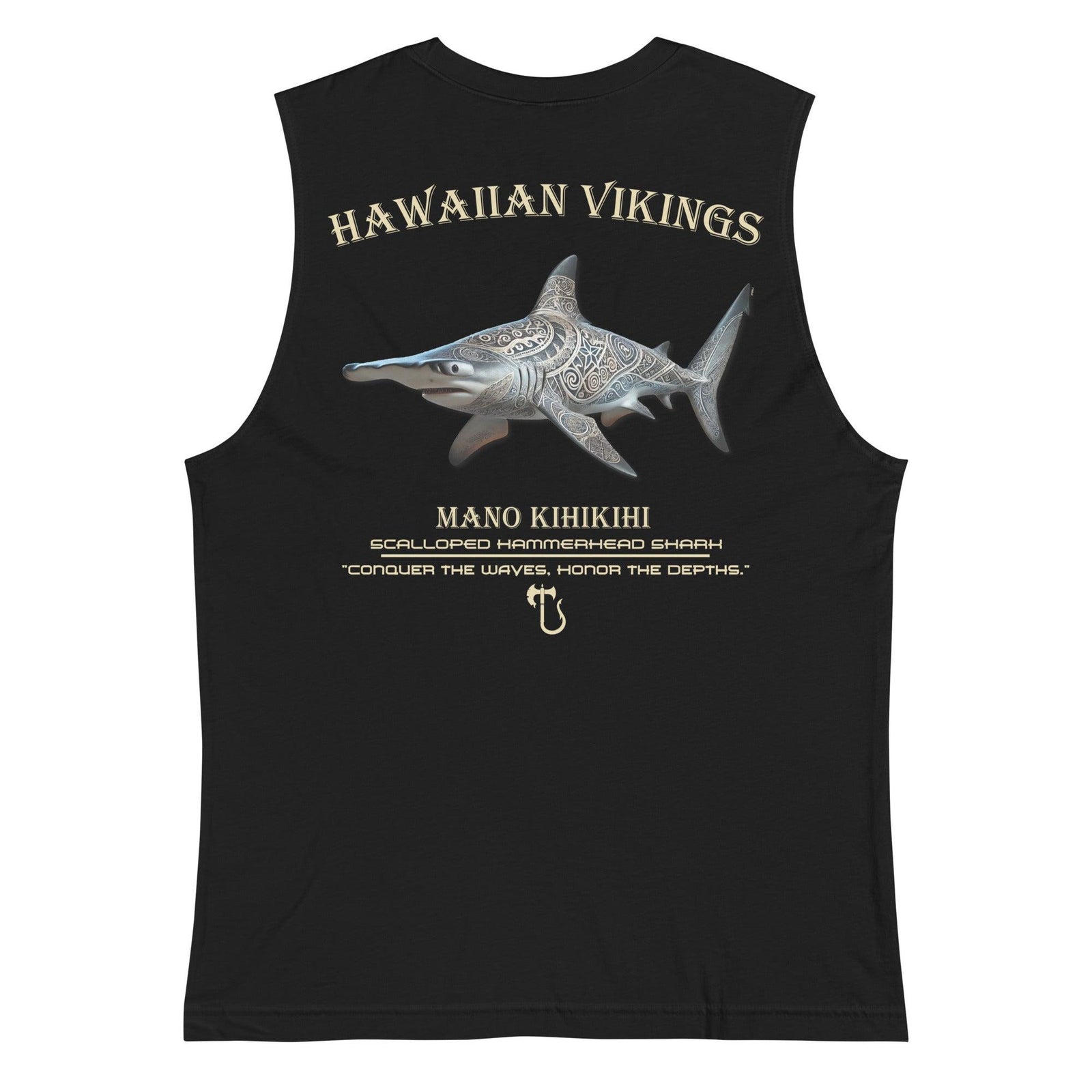 Scalloped Hammerhead Shark Men's Muscle Shirt - Hawaiian Vikings