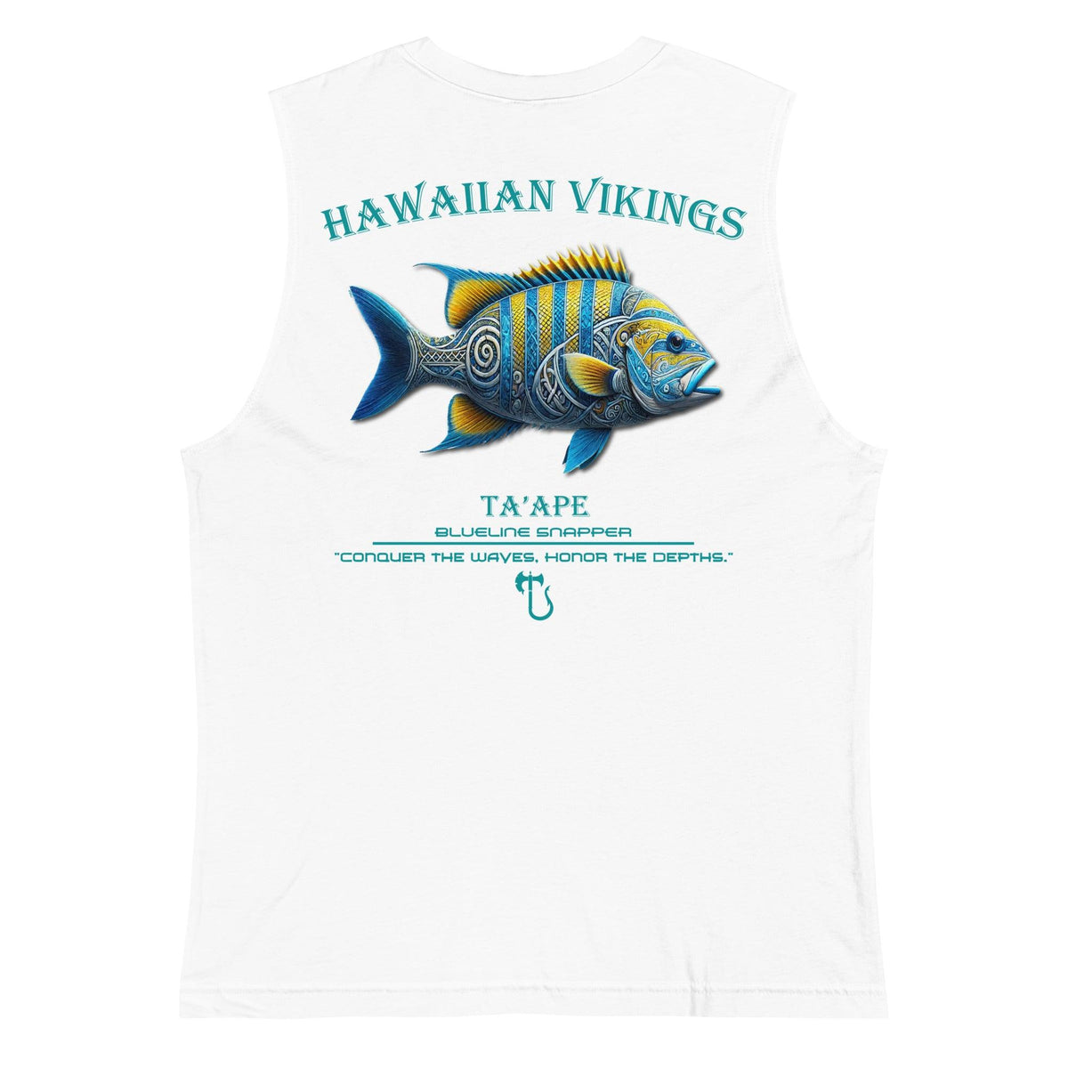 Blueline Snapper Men's Muscle Shirt - Hawaiian Vikings