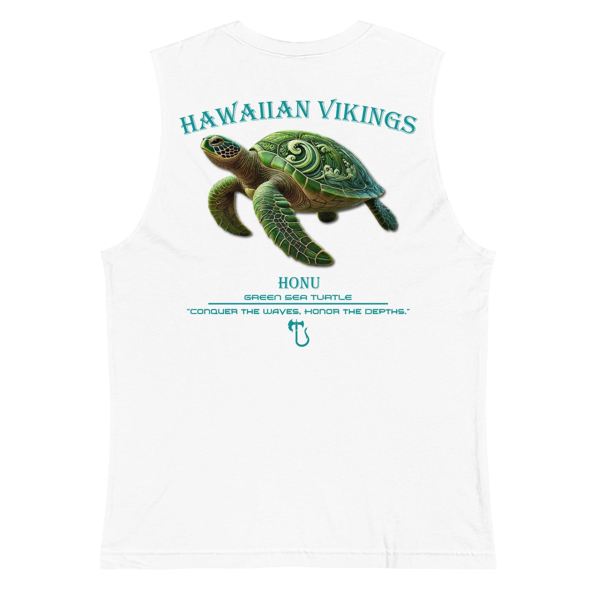 Green Sea Turtle Men's Muscle Shirt - Hawaiian Vikings