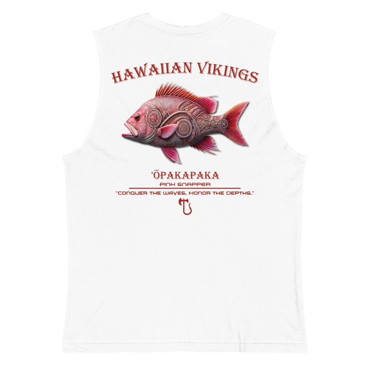 Pacific Pink Snapper Men's Muscle Shirt - Hawaiian Vikings