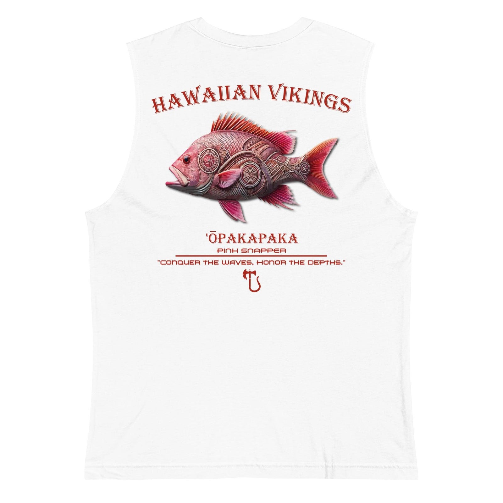 Pacific Pink Snapper Men's Muscle Shirt - Hawaiian Vikings