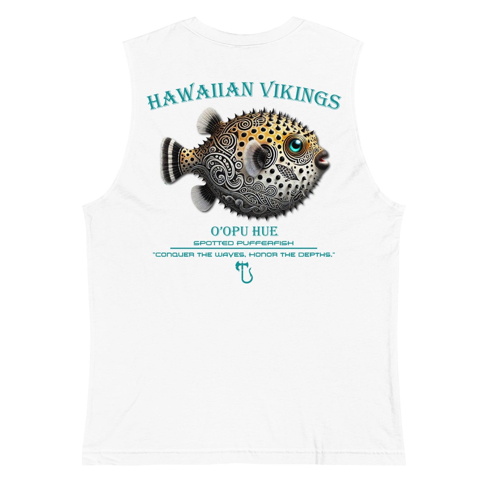 Spotted Pufferfish Men's Muscle Shirt - Hawaiian Vikings