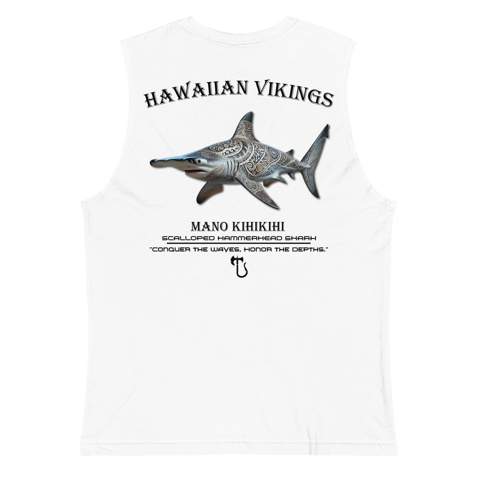 Scalloped Hammerhead Shark Men's Muscle Shirt - Hawaiian Vikings