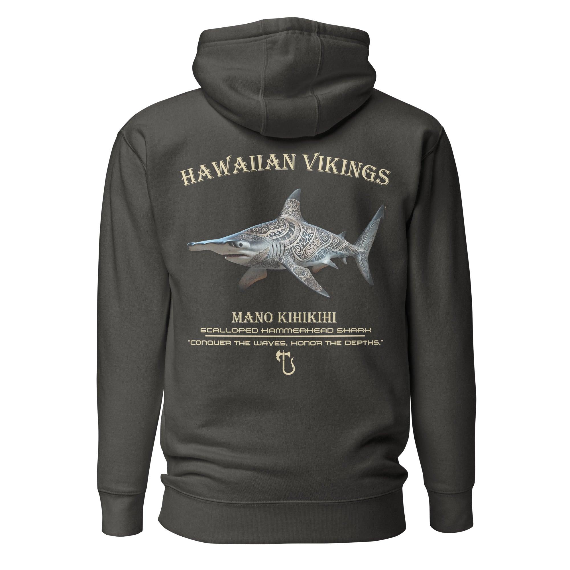 Scalloped Hammerhead Shark Unisex Hoodie - Hawaiian Vikings