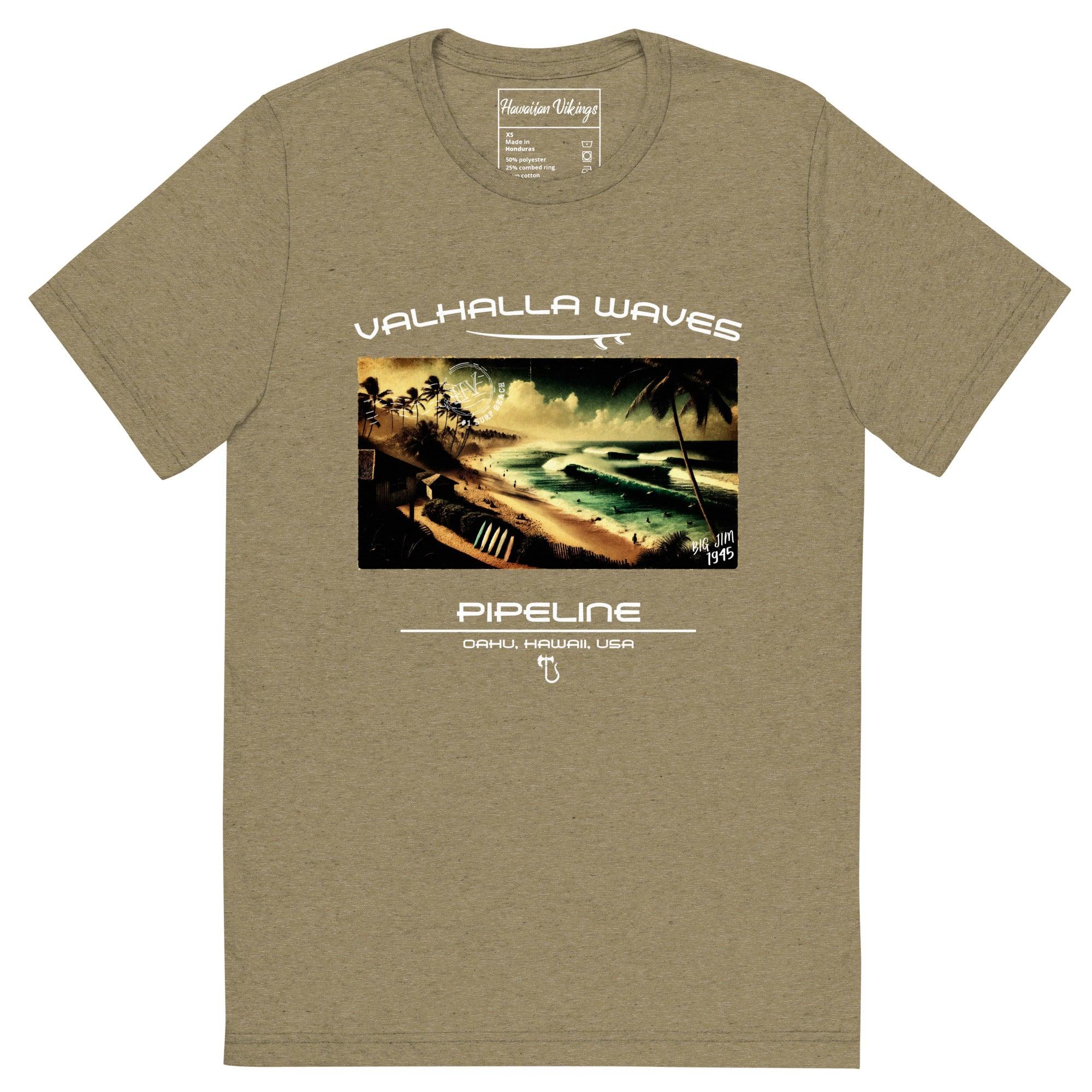 Pipeline Vintage Postcard T-Shirt - Hawaiian Vikings