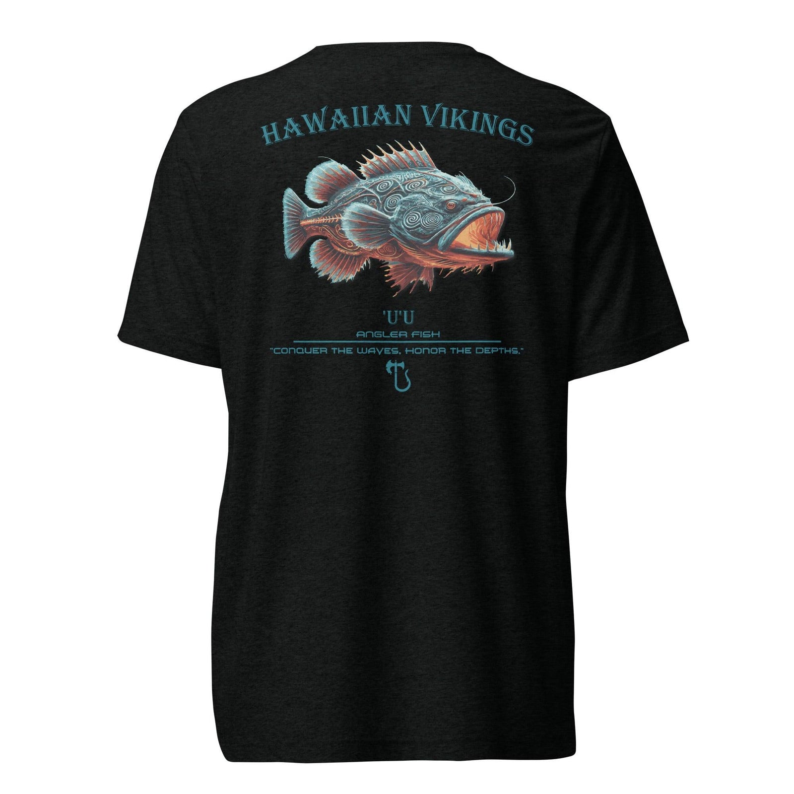 Angler Fish Tri-Blend Short Sleeve T-Shirt - Hawaiian Vikings