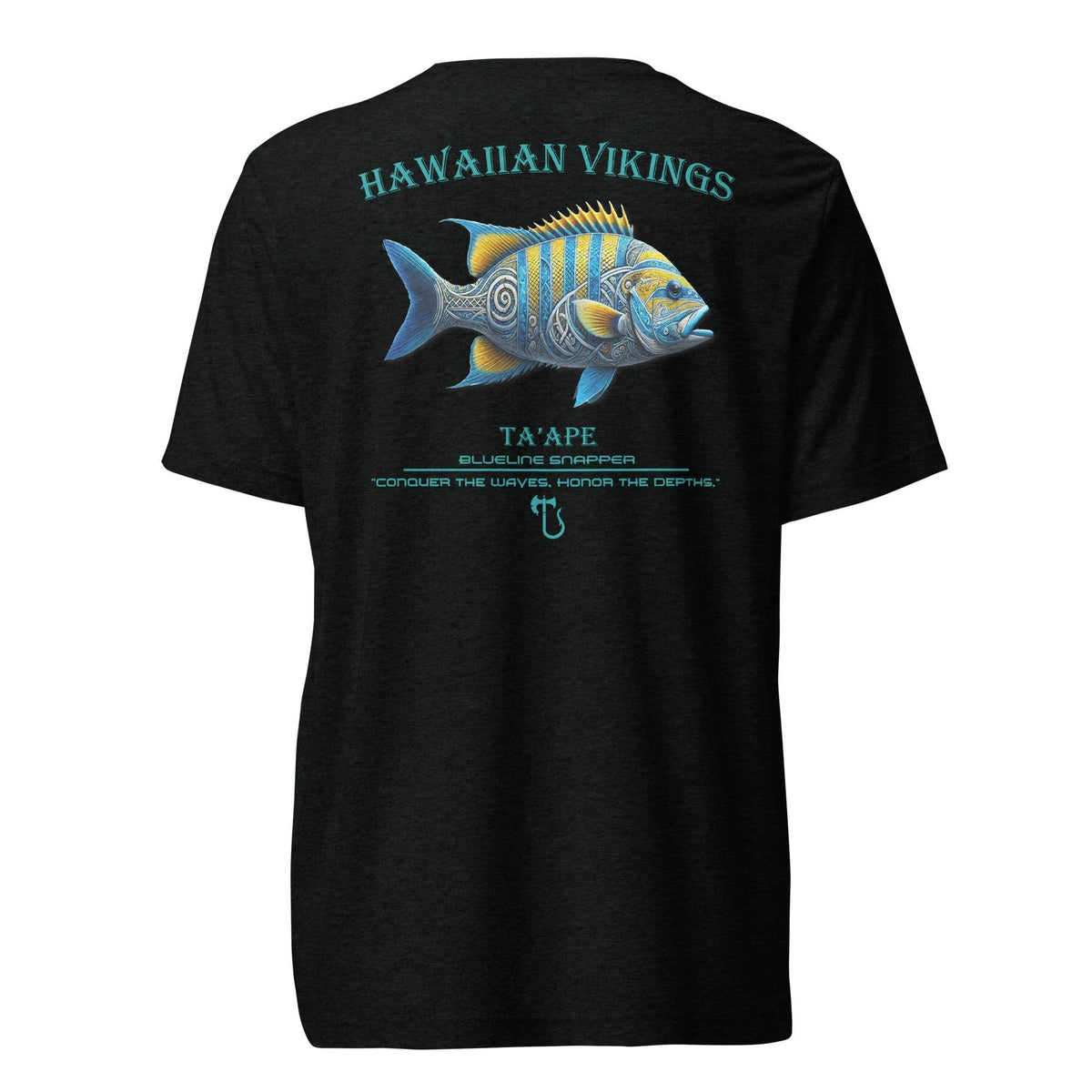 Blueline Snapper Tri-Blend Short Sleeve T-Shirt - Hawaiian Vikings