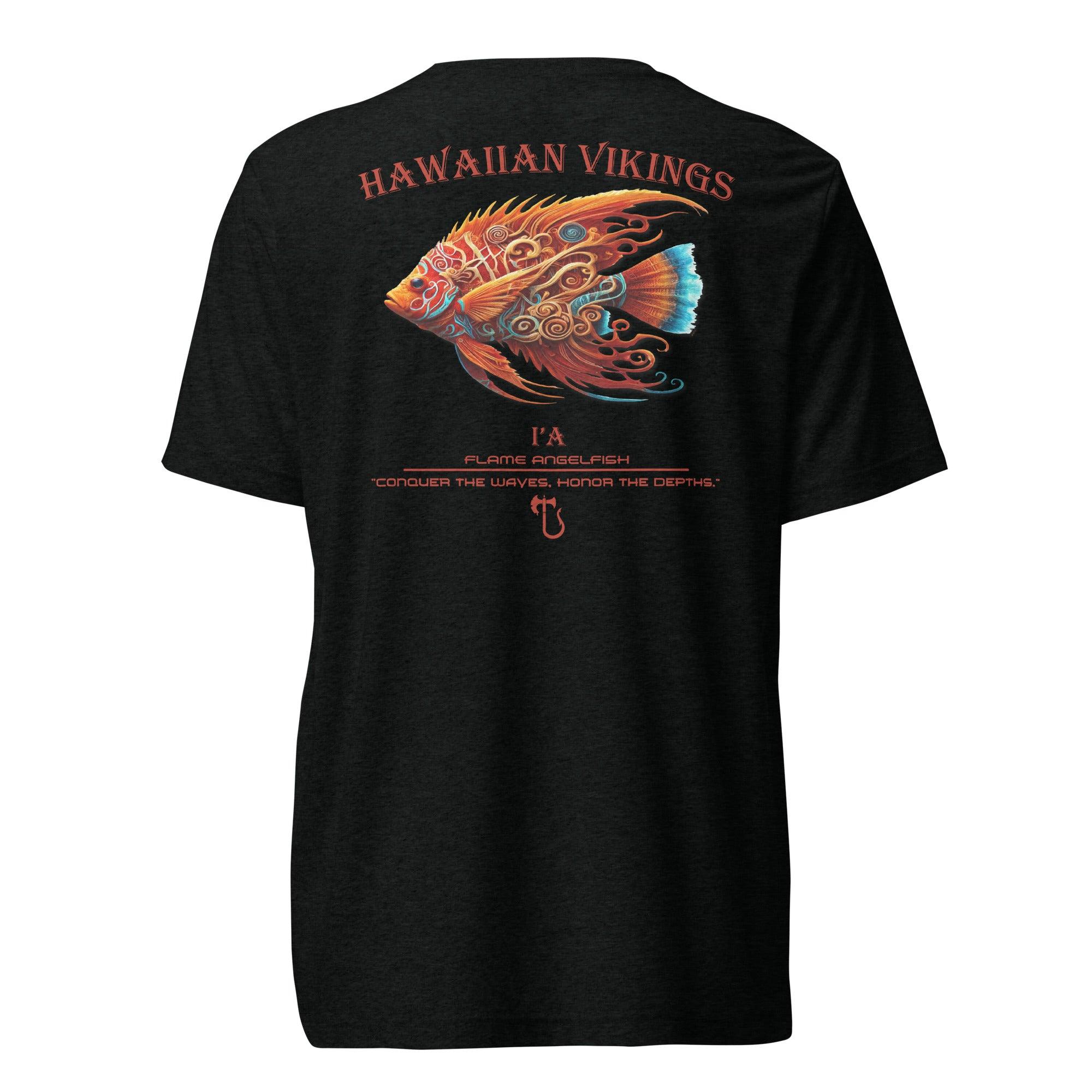 Flame Angelfish Tri-Blend Short Sleeve T-Shirt - Hawaiian Vikings