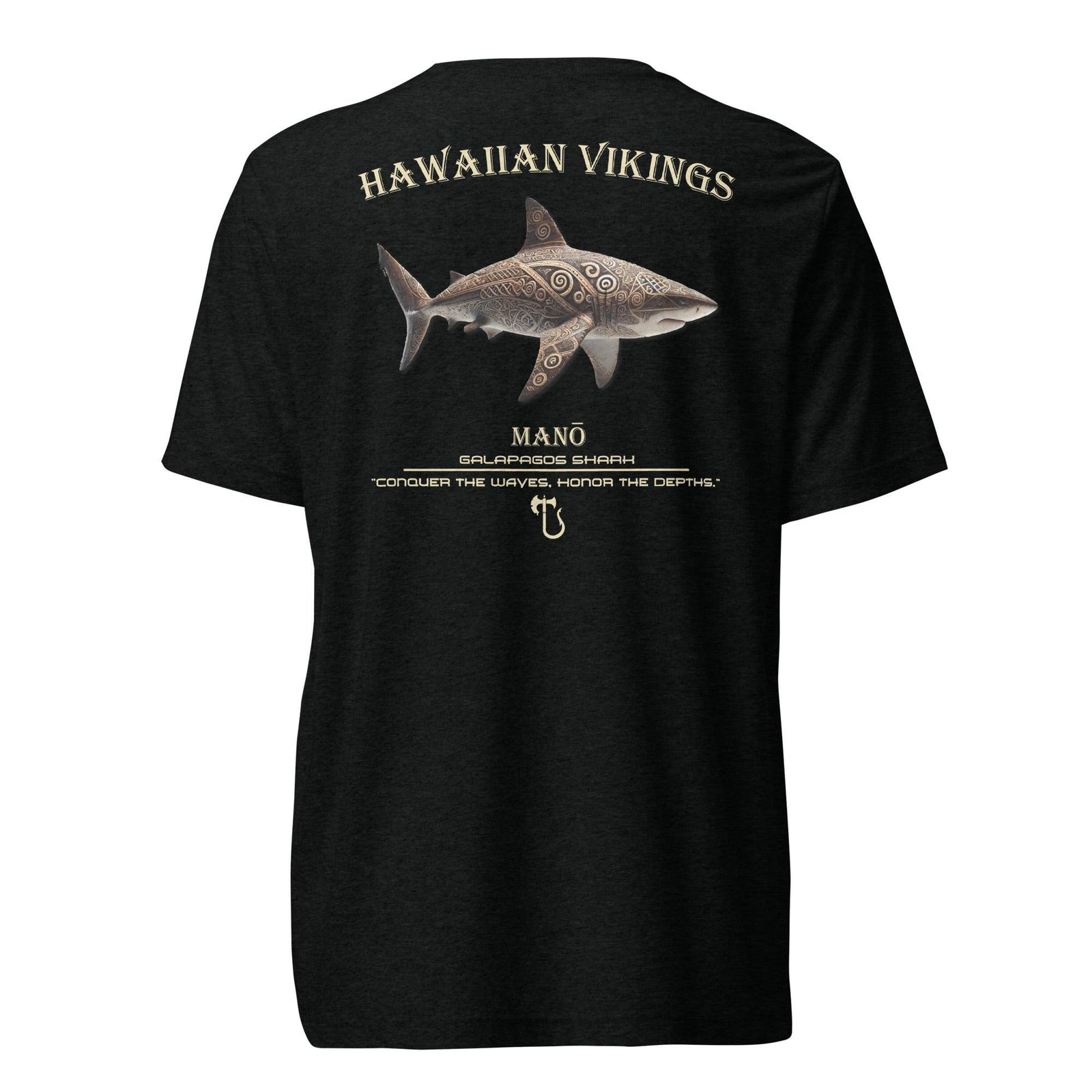 Galapagos Shark Tri-Blend Short Sleeve T-Shirt - Hawaiian Vikings