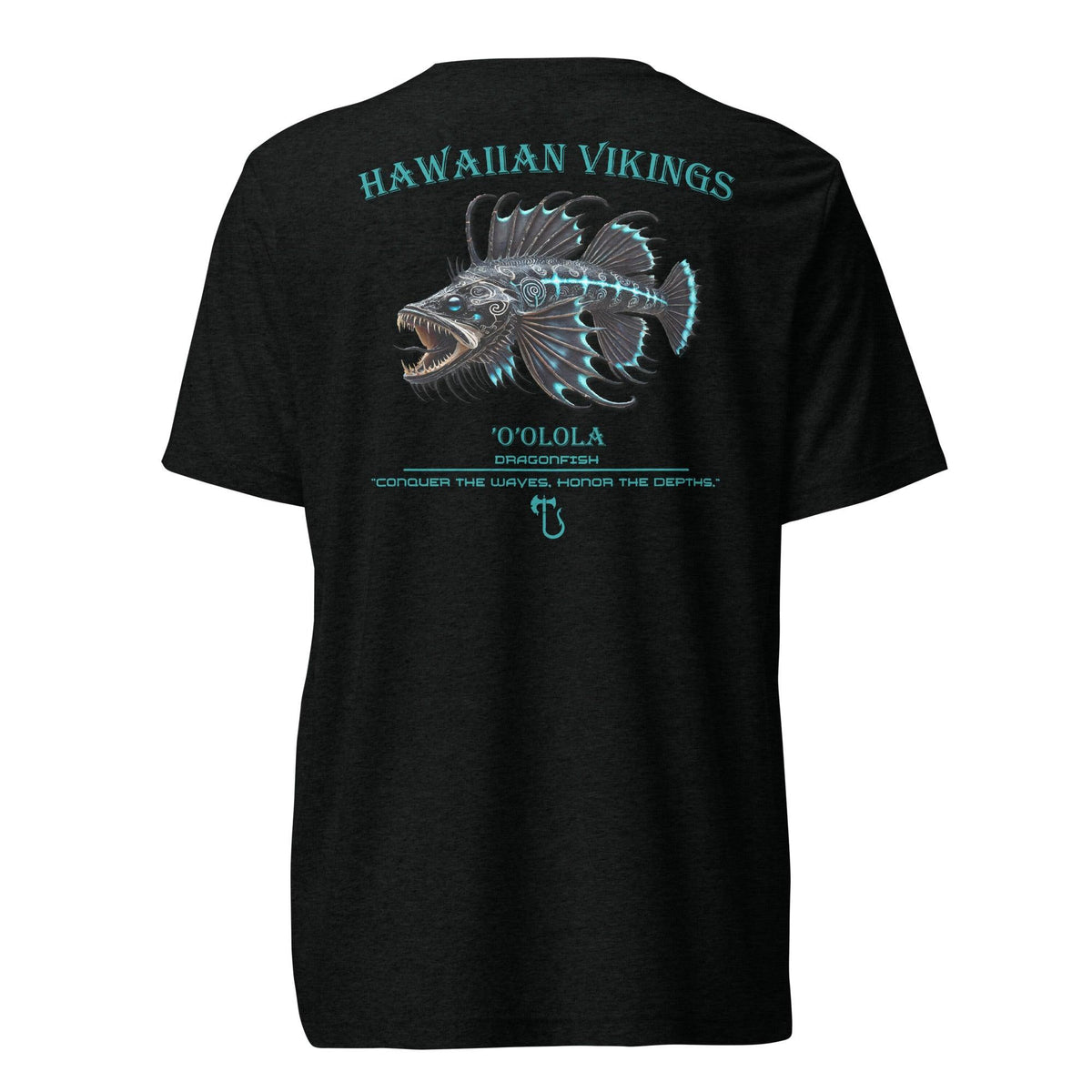 Dragonfish Tri-Blend Short Sleeve T-Shirt - Hawaiian Vikings