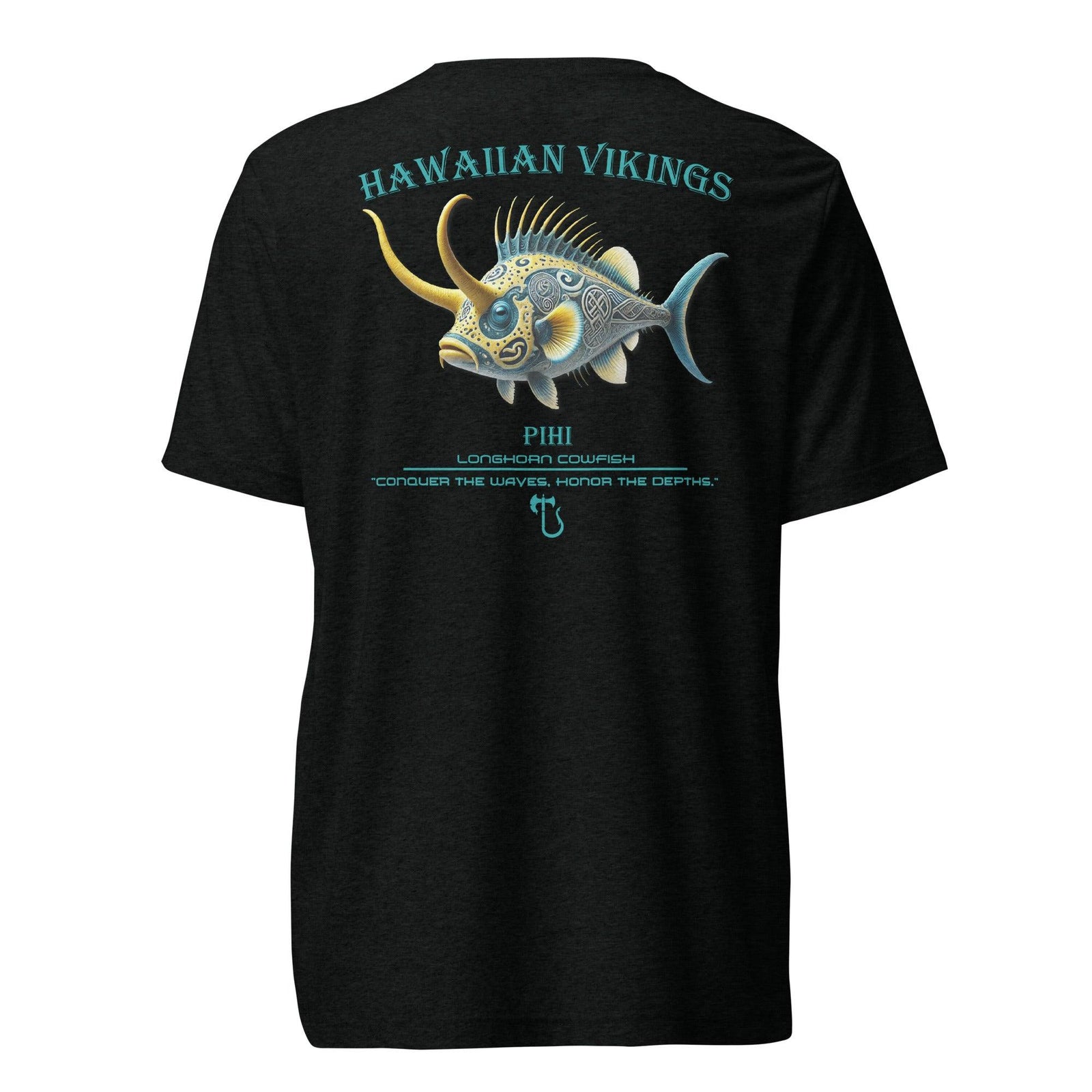 Longhorn Cowfish Tri-Blend Short Sleeve T-Shirt - Hawaiian Vikings