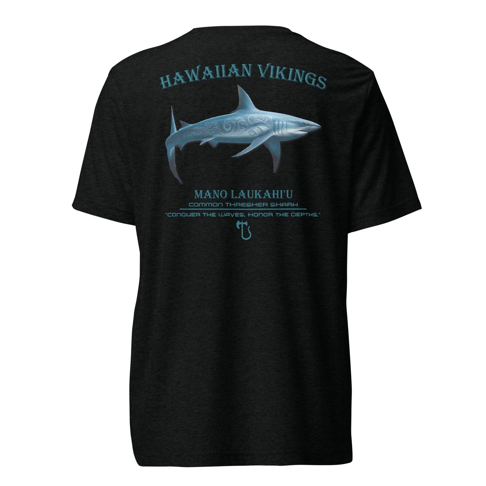 Common Thresher Shark Tri-Blend Short Sleeve T-Shirt - Hawaiian Vikings