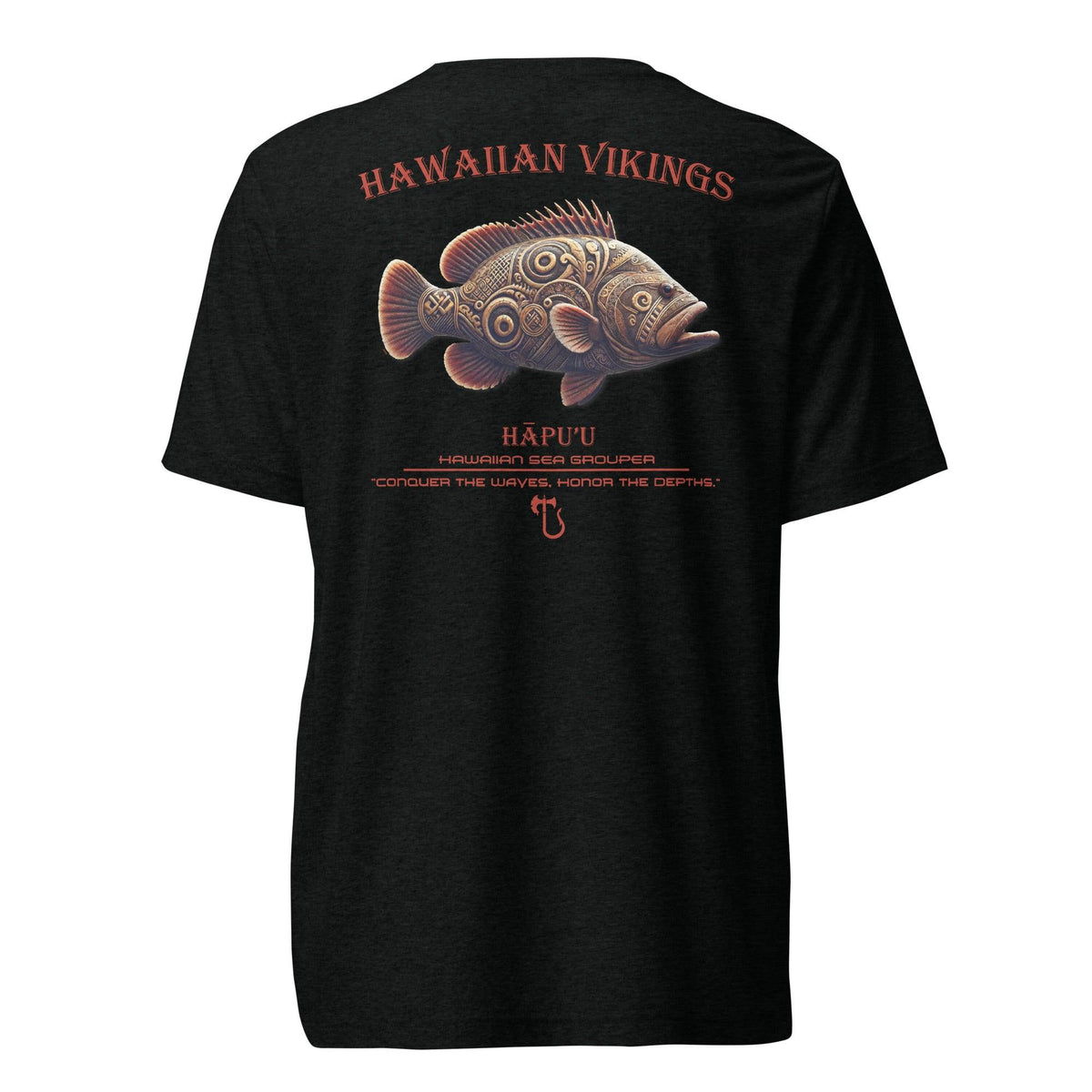Hawaiian Sea Grouper Tri-Blend Short Sleeve T-Shirt - Hawaiian Vikings