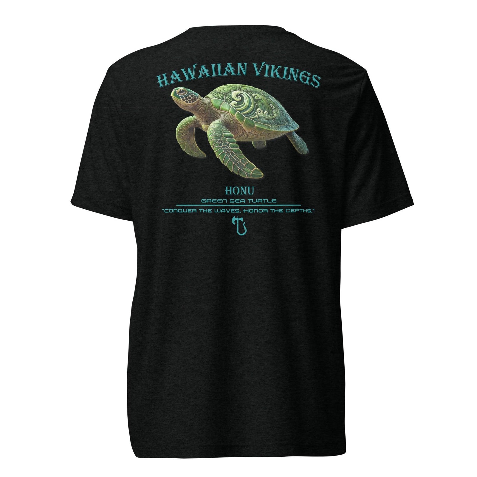 Green Sea Turtle Tri-Blend Short Sleeve T-Shirt - Hawaiian Vikings