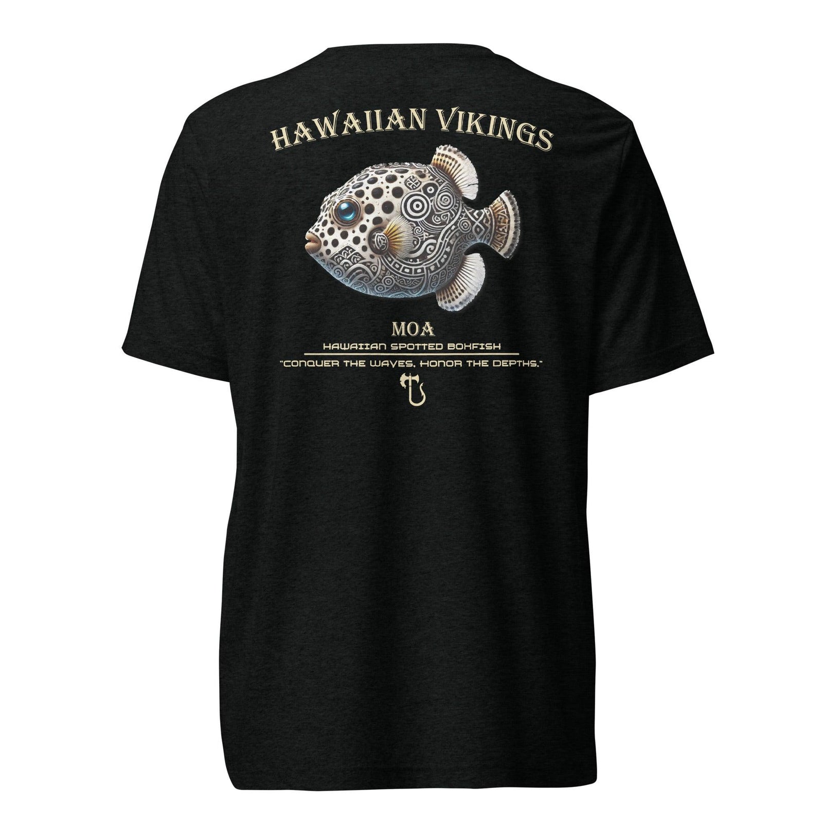 Hawaiian Spotted Boxfish Tri-Blend Short Sleeve T-Shirt - Hawaiian Vikings