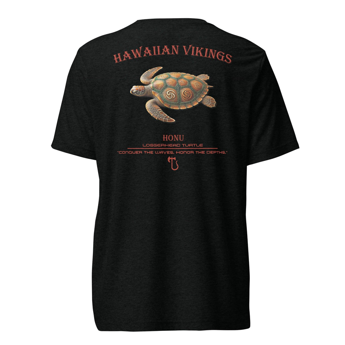 Loggerhead Turtle Tri-Blend Short Sleeve T-Shirt - Hawaiian Vikings