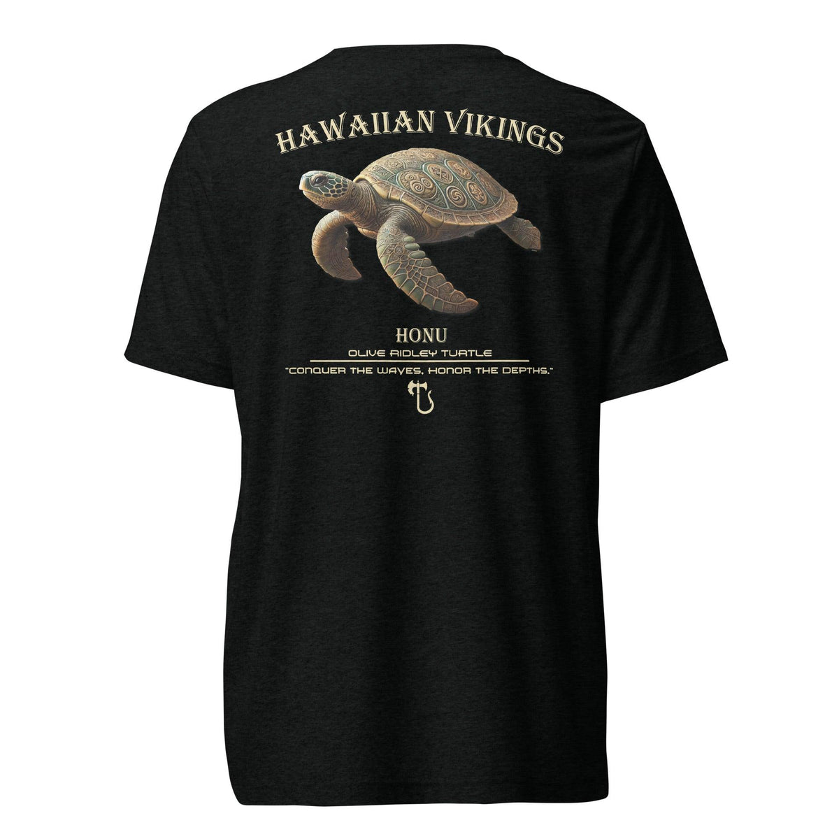 Olive Ridley Turtle Tri-Blend Short Sleeve T-Shirt - Hawaiian Vikings