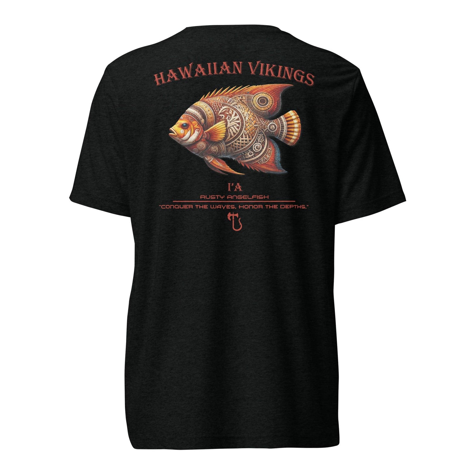 Rusty Angelfish Tri-Blend Short Sleeve T-Shirt - Hawaiian Vikings