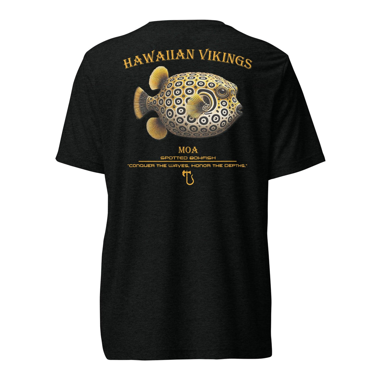 Spotted Boxfish Tri-Blend Short Sleeve T-Shirt - Hawaiian Vikings