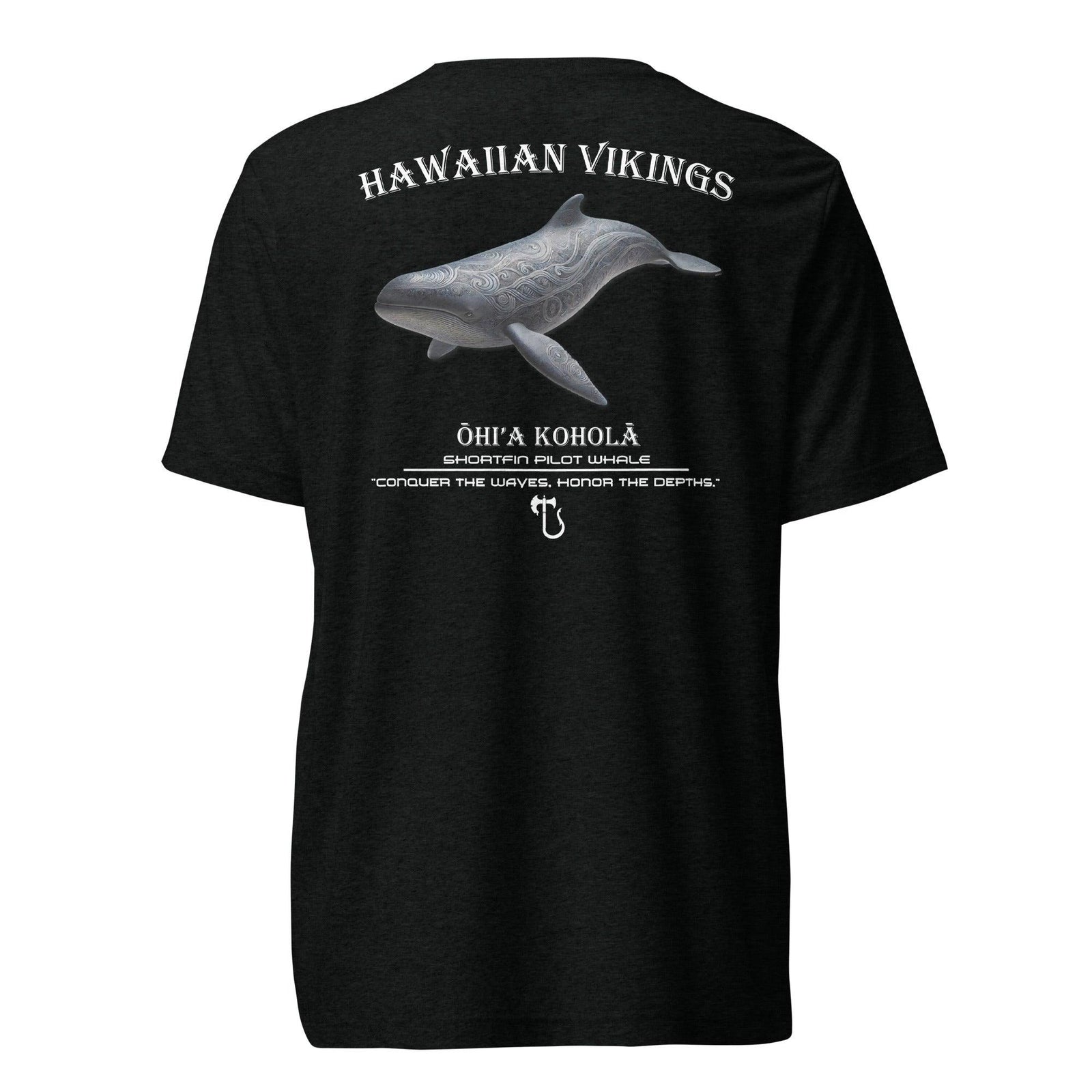 Shortfin Pilot Whale Tri-Blend Short Sleeve T-Shirt - Hawaiian Vikings