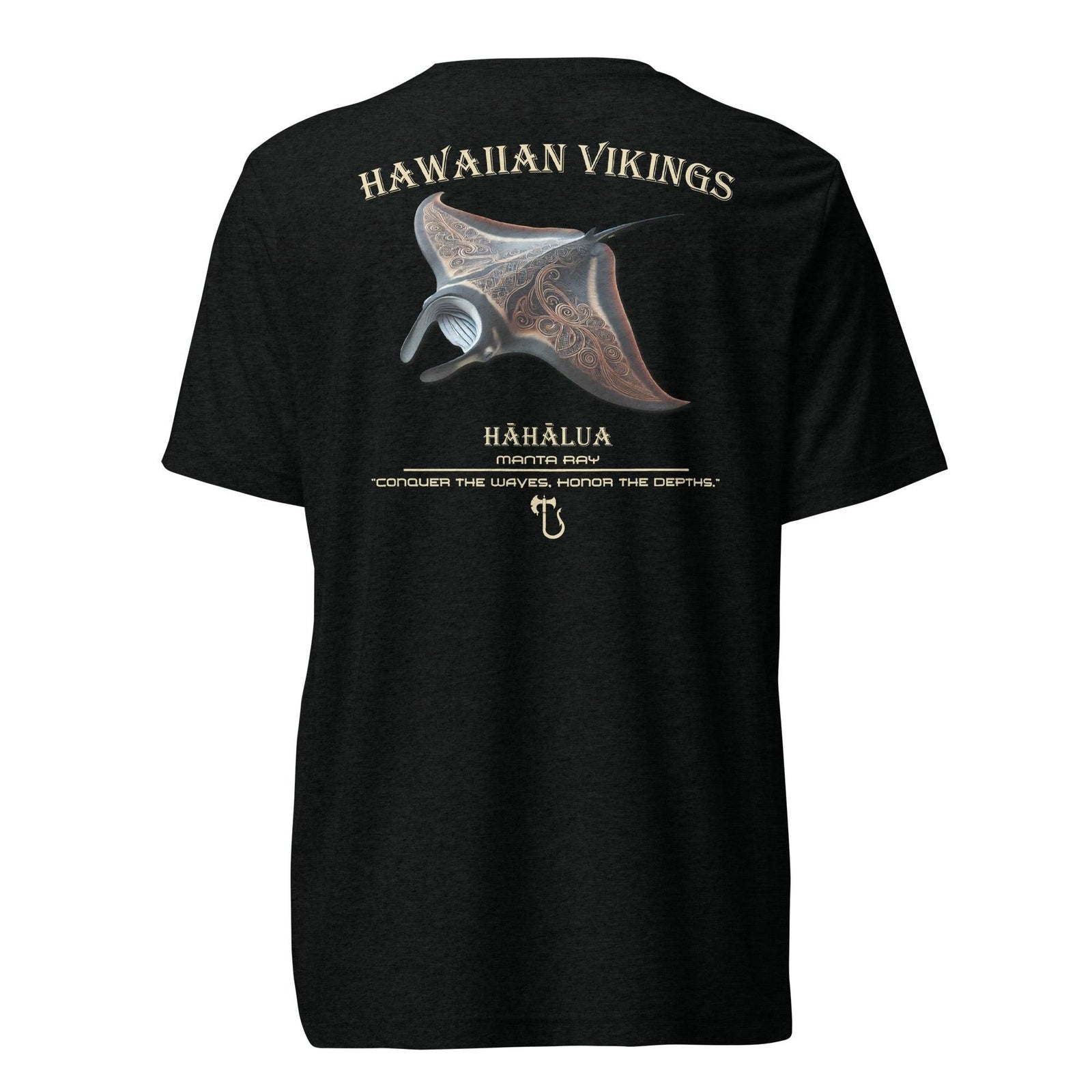Manta Ray Tri-Blend Short Sleeve T-Shirt - Hawaiian Vikings