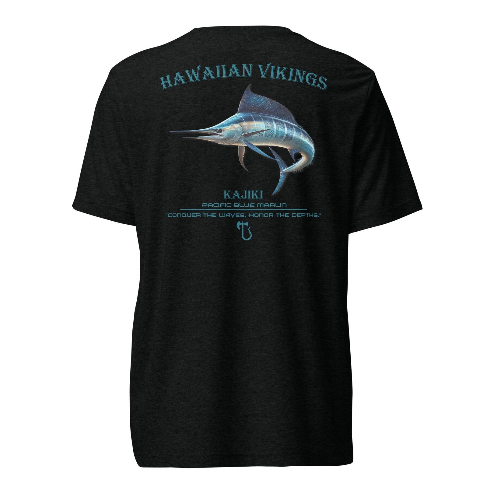 Pacific Blue Marlin Tri-Blend Short Sleeve T-Shirt - Hawaiian Vikings