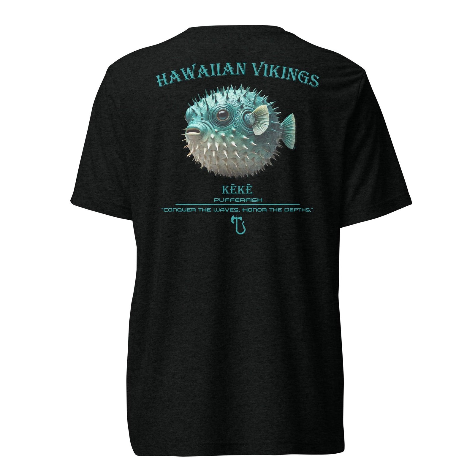 Pufferfish Tri-Blend Short Sleeve T-Shirt - Hawaiian Vikings